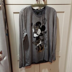 Tricotto Gray Mickey Mouse Graphic Top